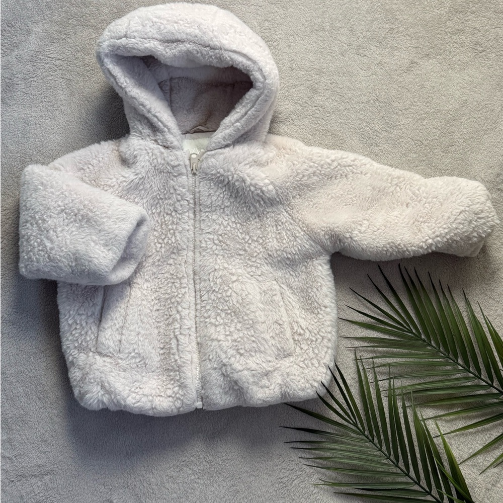 Zara Kids Cream Fleece Jacket